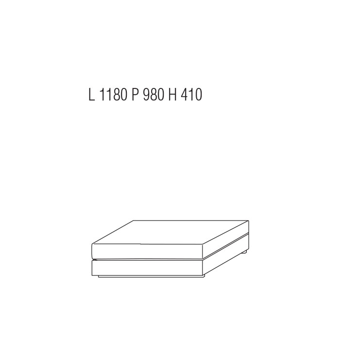 Pouff cm. 118×98