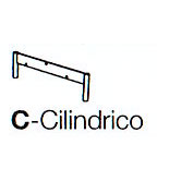 Basamento cilindrico Sospendo in metallo h. 12 cm Brown