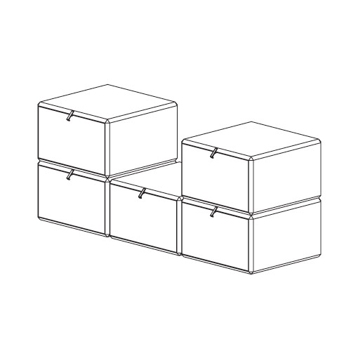 WC62/11 – cm. 150 L. x 50 P. x 62 H.