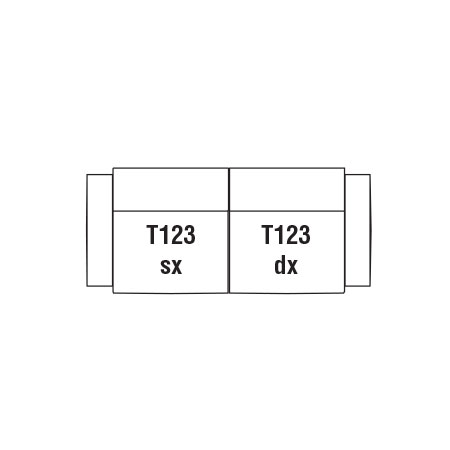 Divano cm. 246 L. x 109 P.