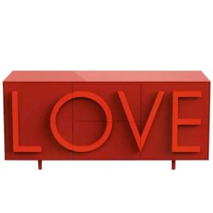 Rosso rubino + scritta Rosso traffic